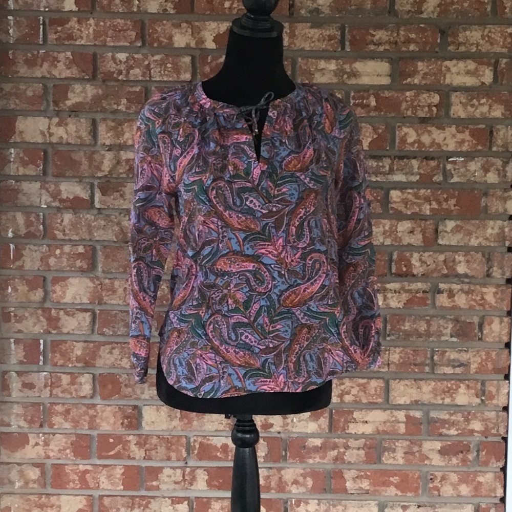 J. Crew Silk Pullover Top